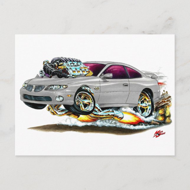 2004-06 GTO Grått Car Vykort (Framsida)