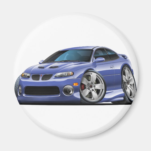 2004-06 Pontiac GTO Blue/Grått Car Magnet (Framsidan)