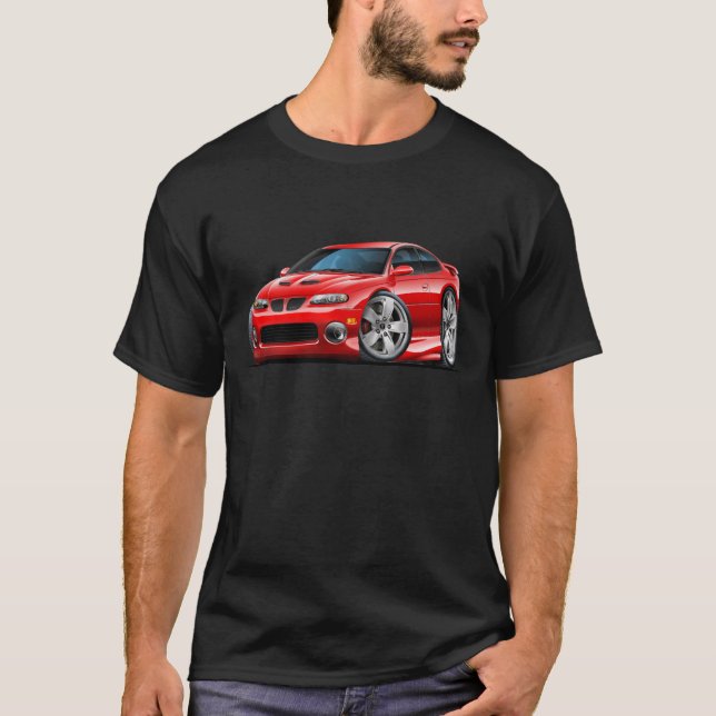 2004-06 röd bil för GTO T-shirt (Framsida)