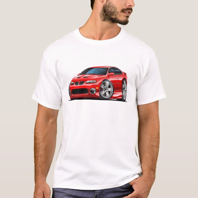 2004-06 röd bil för GTO T-shirt (Framsida)