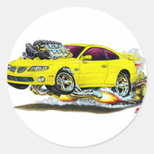 2004-2006 GTO Gult Car Runt Klistermärke