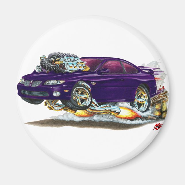 2004-2006 GTO Lila Car Magnet (Framsidan)