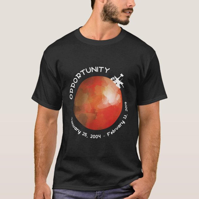 2004 2019 Mars Uppdrag Rip Desig T Shirt (Framsida)