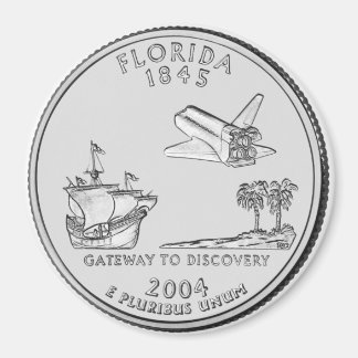 2004 Florida State Quarter Magnet