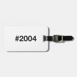 2004 Hashtag 21 födelsedagsdagen Bagagebricka