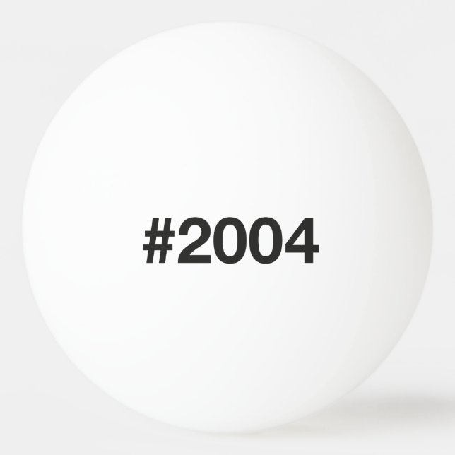2004 Hashtag 21 födelsedagsdagen Pingisboll (Framsidan)