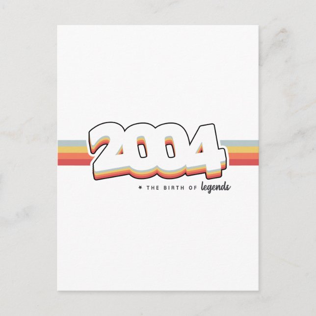 2004 Legenders födelse Vykort (Framsida)