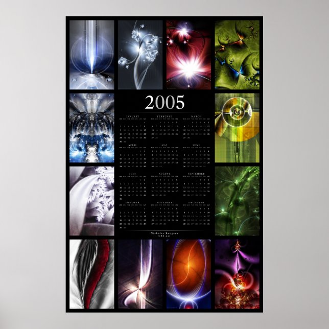 2005 Fraktal Kalender Poster (Framsidan)