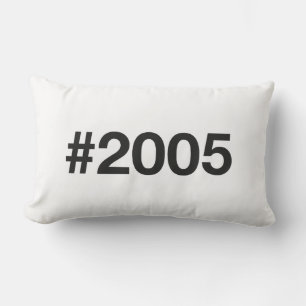 2005 Hashtag 20 födelsedagsdagen Lumbarkudde