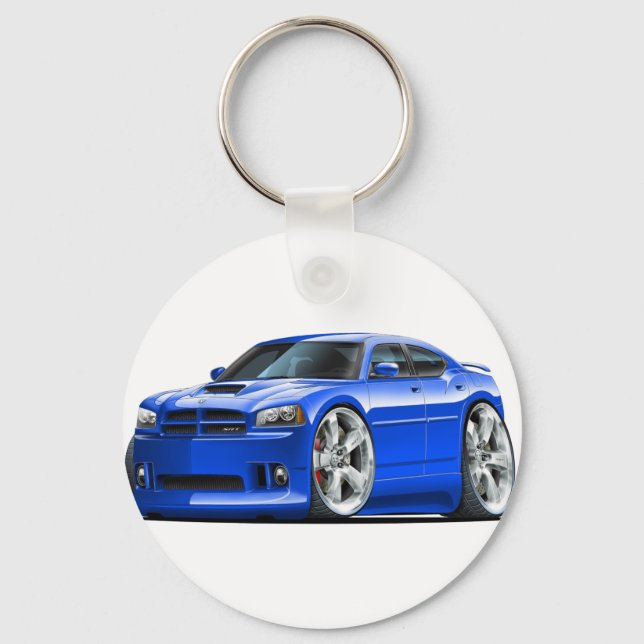 2006-10 Charger SRT8 Blue Car Nyckelring (Framsida)