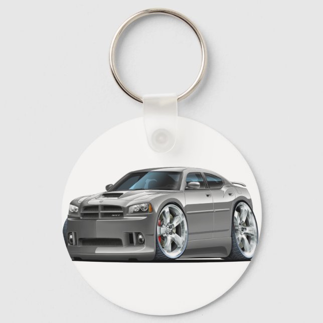 2006-10 Charger SRT8 Grått Car Nyckelring (Framsida)