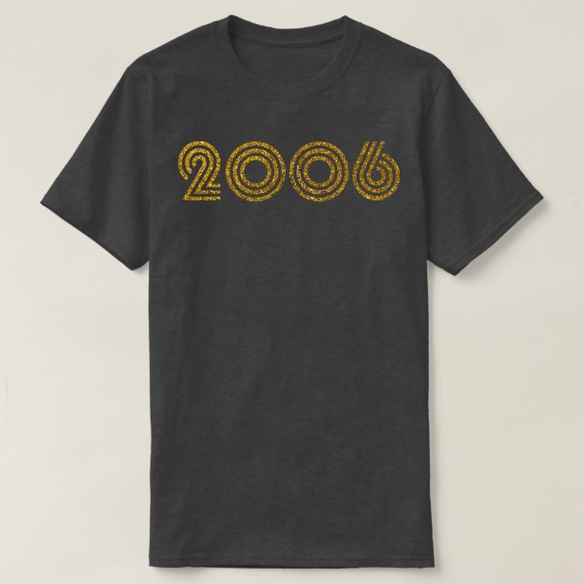 2006 Åldersår Glitter T Shirt (Design framsida)