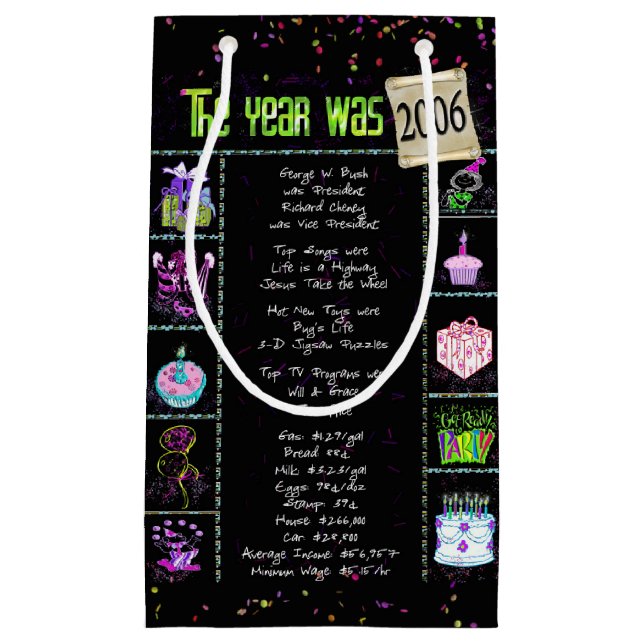 2006 Årets födelsedag - trivial på svart, småskali (Framsidan)