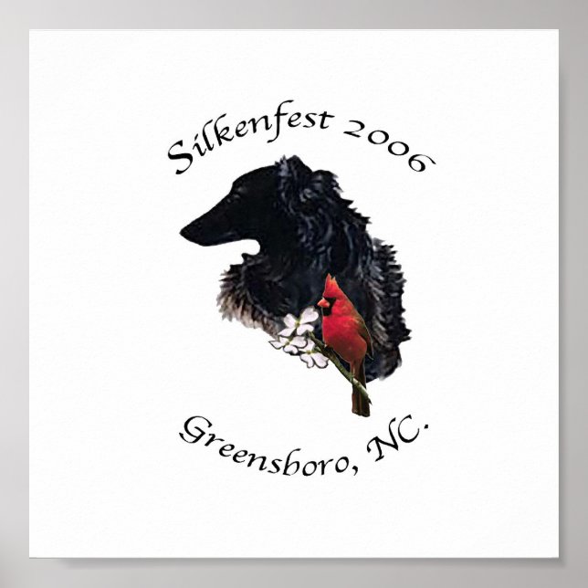 2006 års poster/utskrift av Silkenfest logotyp Bob Poster (Framsidan)