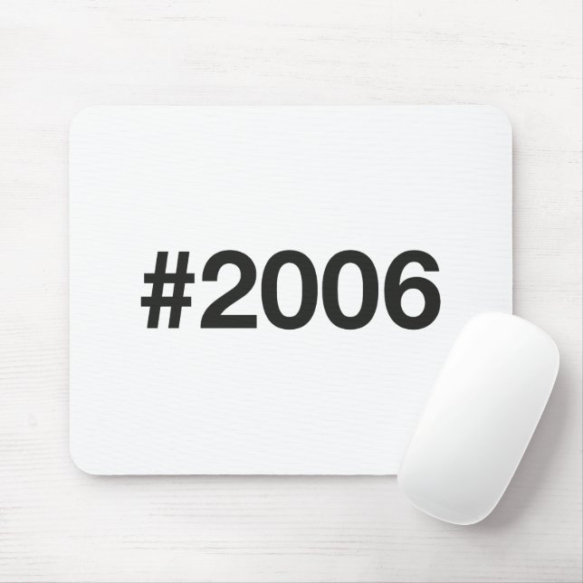 2006 Hashtag 19 födelsedagsdagen Musmatta (Med mus)