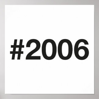 2006 Hashtag 19 födelsedagsdagen Poster