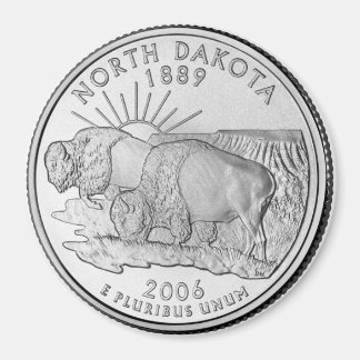 2006 North Dakota State Quarter Magnet