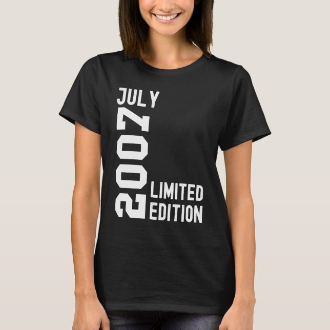 2007 juli Grattis på födelsedagen Party T Shirt (Framsida)