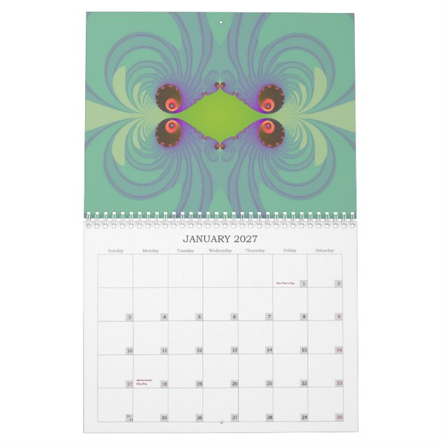 2007 kalenderDigital konst vid räkningen… Kalender (Jan 2027)