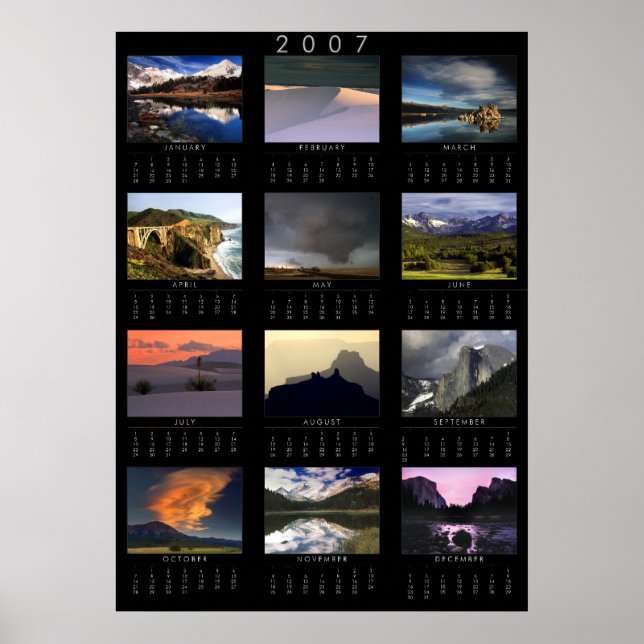 2007 Landskapsytekalender Poster (Framsidan)