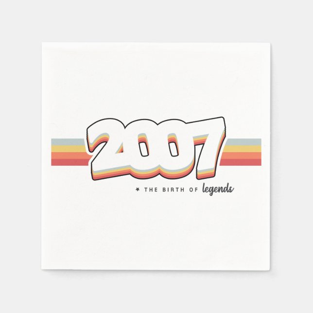 2007 Ledennas födelse Pappersservett (Framsidan)