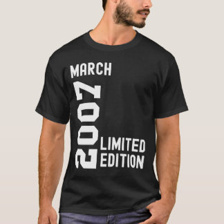 2007 mars Grattis på födelsedagen Party T Shirt