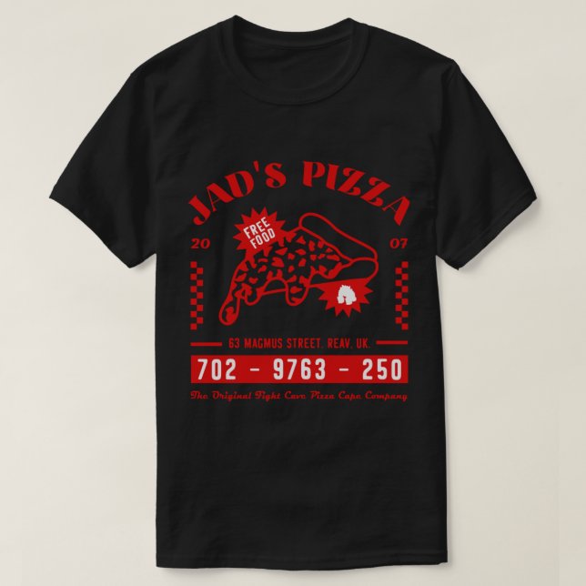 2007scape Jad_s Pizza Company OSRS T Shirt (Design framsida)