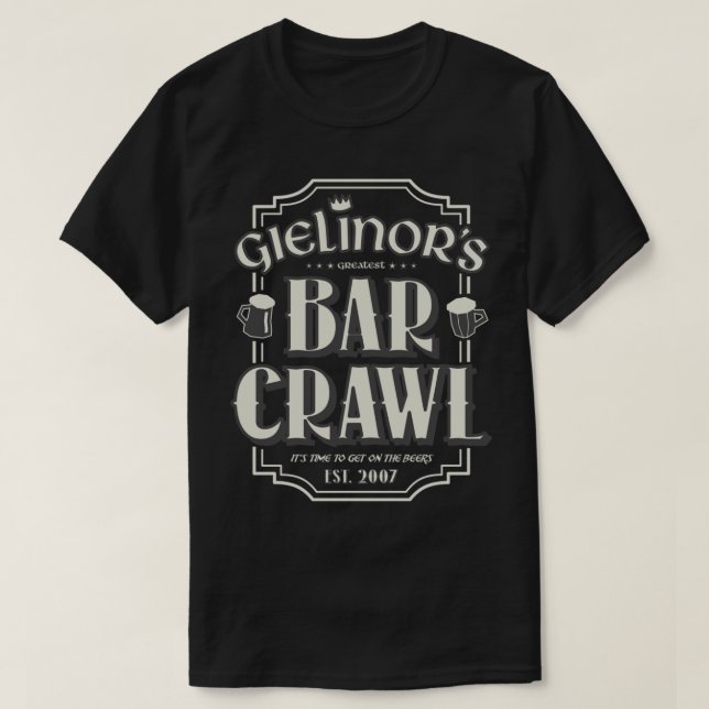2007scape Pub Crawl OSRS T Shirt (Design framsida)