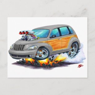 2008-10 PT Cruiser Grått Woodie Vykort