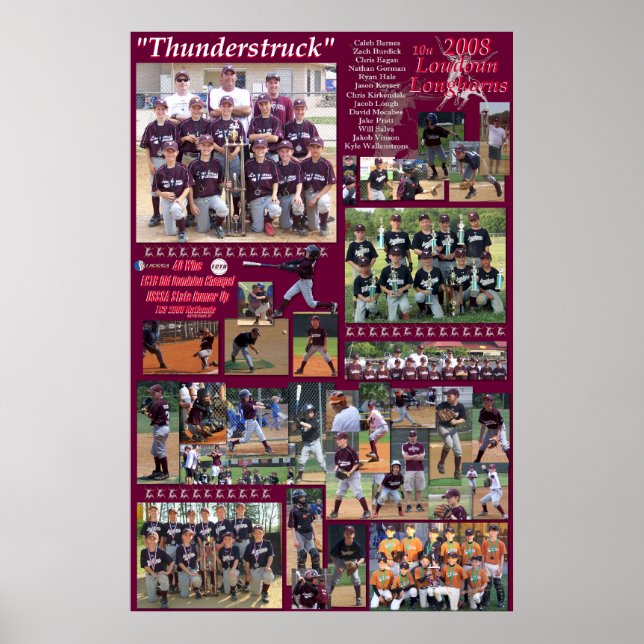 2008 10u Loudoun Longhorns Poster (Framsidan)