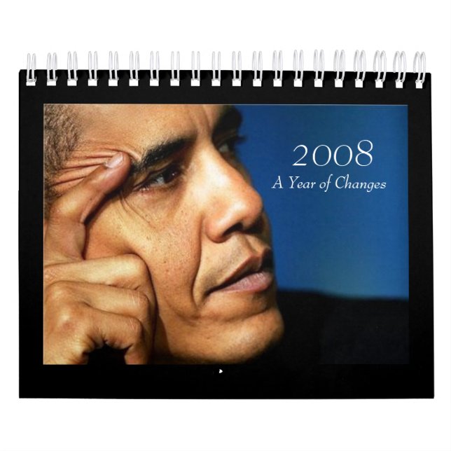 2008 år av ändringar - Barack Obama kalender (Omslag)