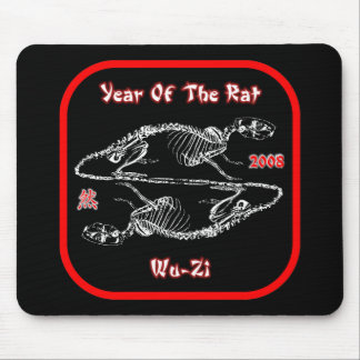 2008 år av råttan Mousepad Musmatta