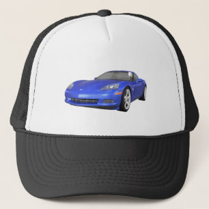 2008 Corvette: Idrottsbil: Blå Avsluta: Truckerkeps