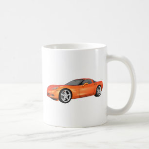 2008 Corvette: Idrottsbil: Orange Avslutar: Kaffemugg
