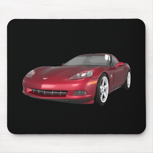 2008 Corvette: Sportbil: Candy Apple Finish: Musmatta (Framsidan)