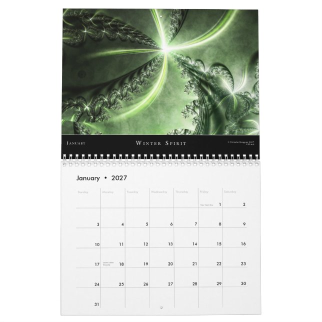 2008 Inspirerande fraktalkalender Kalender (Jan 2027)