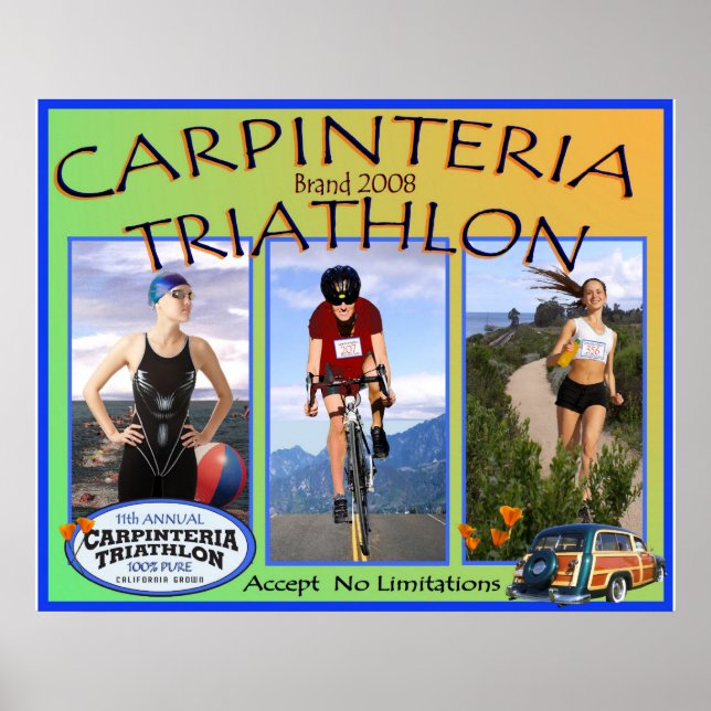 2008 Karpinteria triathlon Poster (Framsidan)