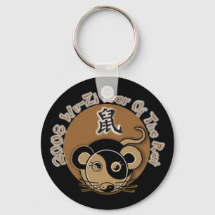 2008 kinesiska år av råttan Keychains Nyckelring