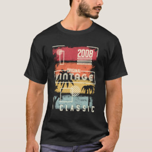2008 Shirt Vintage Birthday Gift Retro Handflatan T