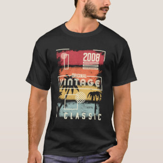 2008 Shirt Vintage Birthday Gift Retro Handflatan T