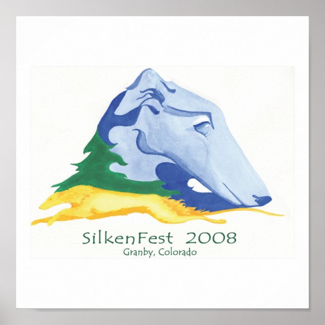 2008 Silkenfest logotyp Kim Tucker poster/skriver  Poster (Framsidan)