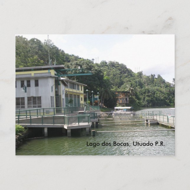 2009 (12), Lago dos Bocas, Utuado... Vykort (Framsida)