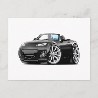 2009-13 Miata Black Car Vykort