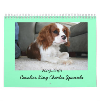 2009-2010 stolt Spanielkalender för kung Charles Kalender