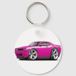 2009-2011 Challenger RT Fuschia-White Car Nyckelring