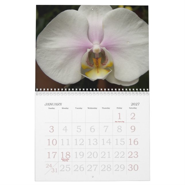 2009 blommor kalender (Jan 2027)