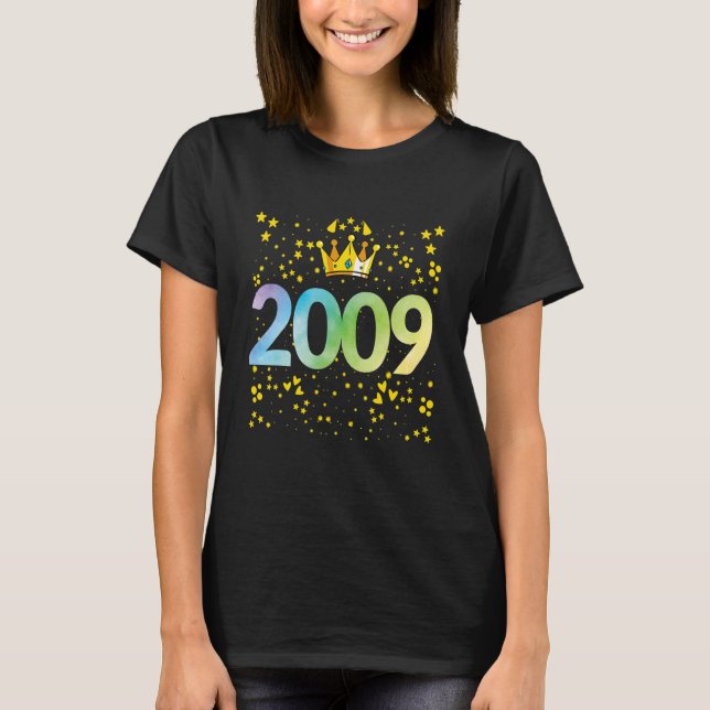 2009 Födelsedag 2009 T Shirt (Framsida)