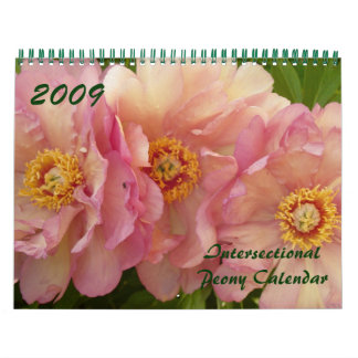 2009 Intersectional Peony Calendar - Customized Kalender