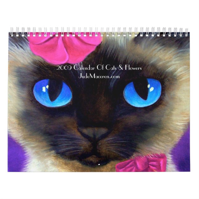 2009 kalenderkatter & blommor målar…, - Skräddarsy Kalender (Omslag)