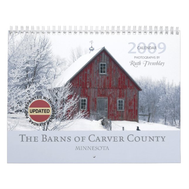 2009 ladugårdar av den Carver County Kalender (Omslag)